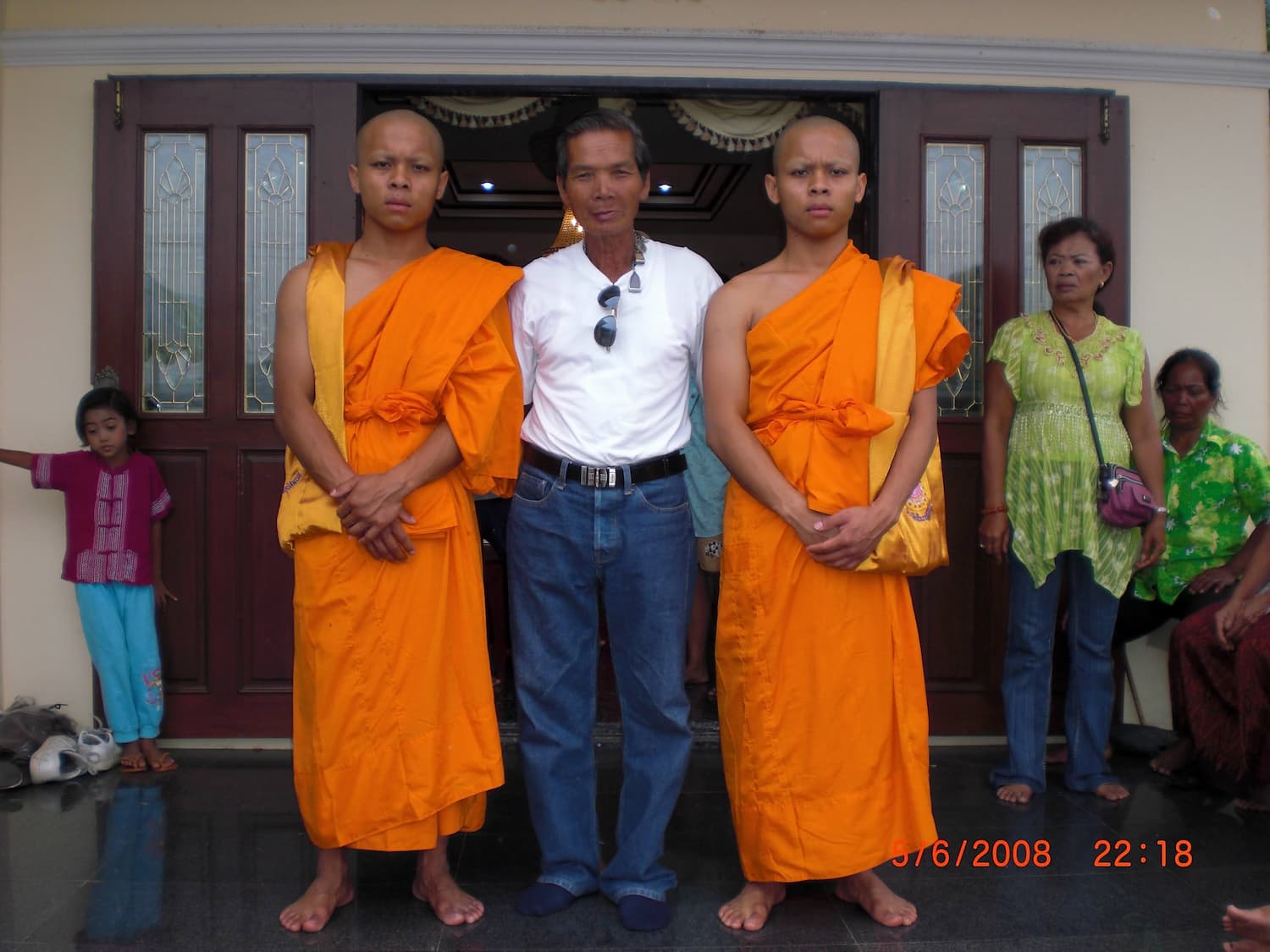 Local boys becoming monks